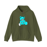 Missing Button Eye Teddy Bear Hoodie