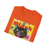 Black Cat Firecrackers Funny T Shirt Relatable Meme Tee Sarcastic Humor Graphic Shirt