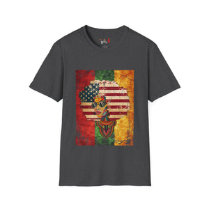 Afro American Queen Unisex Softstyle T-Shirt