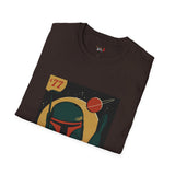 77 Bounty Hunter Blaster Retro Space T Shirt, Vintage Sci Fi Graphic Tee, Galaxy Shirt
