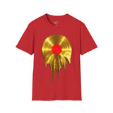 Melting Gold Record Unisex Softstyle T-Shirt