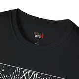 Black Cat The Moon XVII Tarot Card T Shirt, Mystic Graphic Tee, Spiritual Shirt