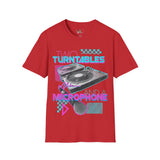 Two Turntables and a Microphone Unisex Softstyle T-Shirt