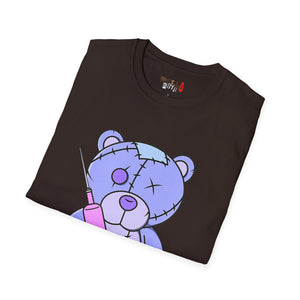 Purple Syringe Teddy Bear T-shirt