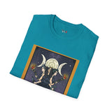 XVIII The Moon Goddess Hecate Tarot Card T Shirt, Mystic Graphic Tee, Spiritual Shirt