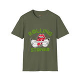 Green Rolling Stoned Funny Weed T Shirt, Cannabis Graphic Tee, 420 Stoner Shirt