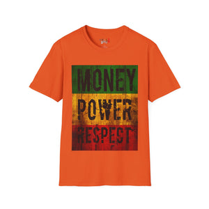 Money Power Respect Unisex Softstyle T-Shirt