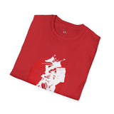Red Moon Japanese Samurai T Shirt, Asian Graphic Tee, Bushido Warrior Shirt