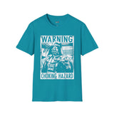 Warning Choking Hazard Retro Space T Shirt, Vintage Sci Fi Graphic Tee, Galaxy Shirt
