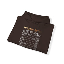 Load image into Gallery viewer, Melanin Queen Nutrition Facts Magic Heavy Blend Unisex Hoodie
