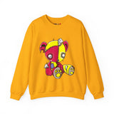 Red Yellow Patches Teddy Bear Sweatshirt