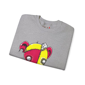 Red Yellow Patches Teddy Bear Sweatshirt