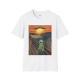 The Scream Van Gogh Alien T Shirt for Men/Women, Funny UFO Shirt, Sci Fi Graphic Tee