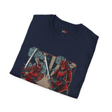 Dueling Samurai Warriors Japanese Samurai T Shirt, Asian Graphic Tee, Bushido Warrior Shirt
