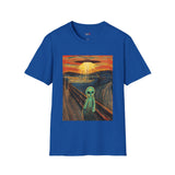The Scream Van Gogh Alien T Shirt for Men/Women, Funny UFO Shirt, Sci Fi Graphic Tee
