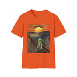 The Scream Van Gogh Alien T Shirt for Men/Women, Funny UFO Shirt, Sci Fi Graphic Tee