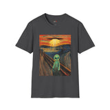 The Scream Van Gogh Alien T Shirt for Men/Women, Funny UFO Shirt, Sci Fi Graphic Tee
