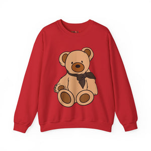 Brown Scarf Teddy Bear Sweatshirt