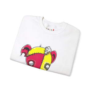 Red Yellow Patches Teddy Bear Sweatshirt