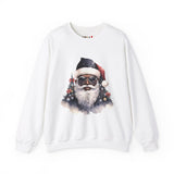 Black Santa 4 Unisex Heavy Blend™ Crewneck Sweatshirt