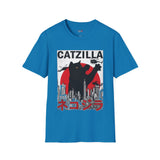 Catzilla Funny T Shirt Relatable Meme Tee Sarcastic Humor Graphic Shirt