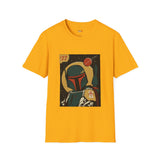 77 Bounty Hunter Blaster Retro Space T Shirt, Vintage Sci Fi Graphic Tee, Galaxy Shirt