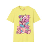 Patchy Knifed Bear Unisex Softstyle T-Shirt