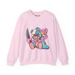 Two Headed Knife Teddy Bear Sweatshirt