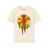 Melting Gold Record Unisex Softstyle T-Shirt