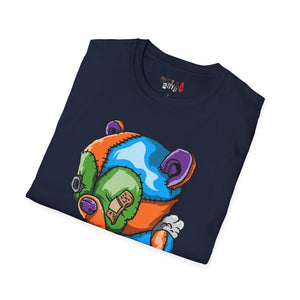 Tired Colorful Bear Unisex Softstyle T-Shirt