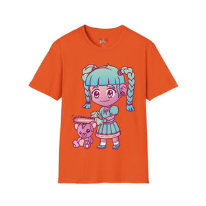 Little Girl Chainsaw Unisex Softstyle T-Shirt