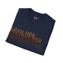 Load image into Gallery viewer, Love HER Protect HER Unisex Softstyle T-Shirt
