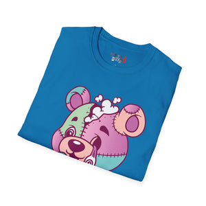 Patchy Knifed Bear Unisex Softstyle T-Shirt