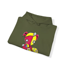 Load image into Gallery viewer, Red Yellow Patches Teddy Bear Hoodie
