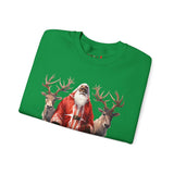 Black Santa 56 Unisex Heavy Blend™ Crewneck Sweatshirt