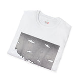 Cat Invasion Selfie Alien T Shirt for Men/Women, Funny UFO Shirt, Sci Fi Graphic Tee