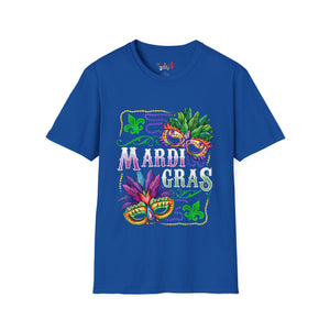 Mardi Gras Masks Unisex Softstyle T-Shirt