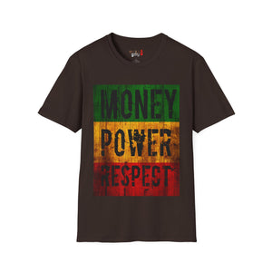 Money Power Respect Unisex Softstyle T-Shirt