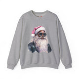 Black Santa 6 Unisex Heavy Blend™ Crewneck Sweatshirt