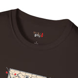 Dual Sword Fem Warrior Japanese Samurai T Shirt, Asian Graphic Tee, Bushido Warrior Shirt