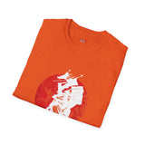 Red Moon Japanese Samurai T Shirt, Asian Graphic Tee, Bushido Warrior Shirt