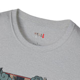 Dueling Samurai Warriors Japanese Samurai T Shirt, Asian Graphic Tee, Bushido Warrior Shirt
