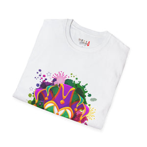 Mardi Gras Watercolor Mask Unisex Softstyle T-Shirt