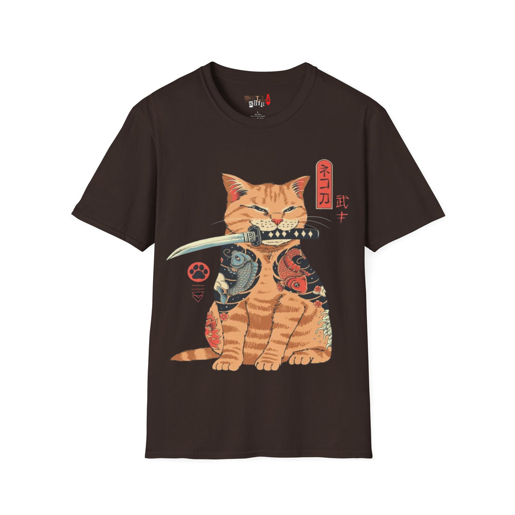 Samurai Kitty Unisex Softstyle T-Shirt