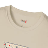 Dual Sword Fem Warrior Japanese Samurai T Shirt, Asian Graphic Tee, Bushido Warrior Shirt