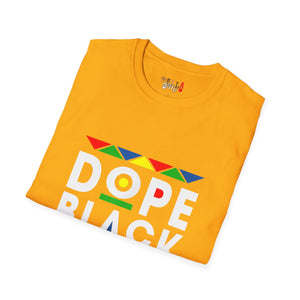 Dope Black Mom Martin Font Unisex Softstyle T-Shirt