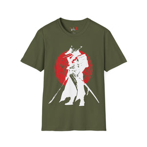 Red Moon Samurai Unisex Softstyle T-Shirt