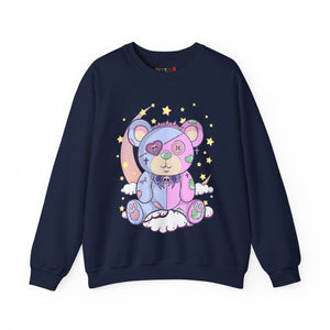 Pink Blue Pastel Teddy Bear Sweatshirt