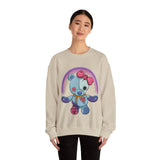 Rainbow Missing Eye Teddy Bear Sweatshirt