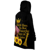 Powerful Black Queen Microfleece Cloak